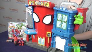 Playskool Heroes SpiderMan Stunt City from Hasbro [upl. by Elke]