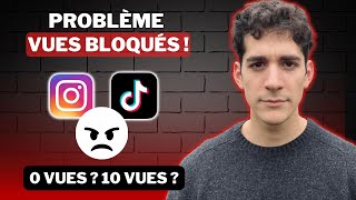 Mes vues tik tok ou reel sont bloqués  Explications bug 0 vues ou baisse des vues [upl. by Aronoel713]