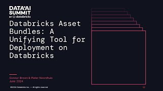 Databricks Asset Bundles A Unifying Tool for Deployment on Databricks [upl. by Corb]