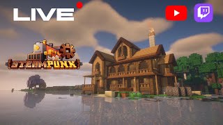 LIVE Minecraft Mod SteamPunk เล่นกับเพื่อน EP3 [upl. by Zoller883]