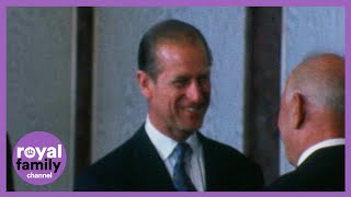 On This Day Prince Philip Visits Moscow 1973 [upl. by Ecylla362]