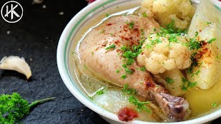 Keto Húsleves  Hungarian Chicken Soup  Keto Recipes  Headbangers Kitchen [upl. by Aida672]