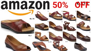 AMAZON FOOTWEAR SHOPPING SALE 50 OFF LADIES SLIPPER CHAPPALS DESIGN WITH PRICE CASUAL CHAPPALS [upl. by Aridni]