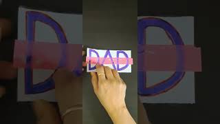 Easiest fathers day cardHandmade fathers day cardFathers day celebration [upl. by Einyaj]