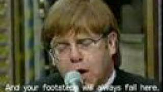 風中之燭1997 Elton John  Goodbye Englands Rose 中英文字幕 [upl. by Leggett]