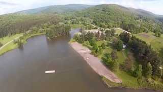 Allegany State Park  Red House Lake  Stone Tower  DJI F450  CC3D [upl. by Akkinahs209]