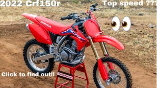 2022 Crf150r top speed [upl. by Nabatse705]