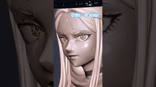 shorts Dungeon Meshi  Cithis 3D sculpt [upl. by Alohcin144]