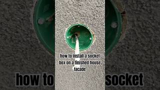 how to install a socket box on a finished house facadeshorts [upl. by Ahseken437]