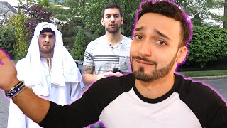 MUSLIM RESPONDS TO JOEY SALADS WORST SOCIAL EXPERIMENT RADICAL Islam vs RADICAL Christianity [upl. by Lalad]