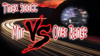 Tmax accelerazione Malossi MHR Vs Malossi Over Range [upl. by Ynaffets]