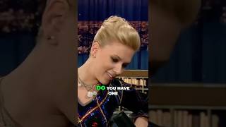 Scarlett Johansson’s Hilarious Reaction to Conan’s Question 😂🔫Do you have one under the desk [upl. by Desta212]