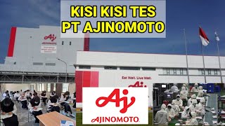 Kisi Kisi Tes Pt Ajinomoto [upl. by Aninad]