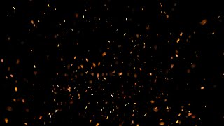 Fire Particles Embers Overlay Black Screen 4k 3840x2160 [upl. by Neal]