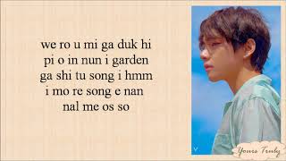 BTS 방탄소년단 V Scenery 풍경 Lyrics [upl. by Nagorb478]