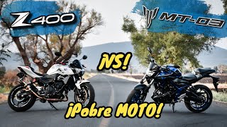 ¡La REYNA de los 400cc🔥 Z400 vs MT 03😨💯 ¡Pobre MOTO 🥵 Aguacate Motovlogs🥑 [upl. by Jammin]