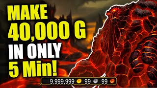 Make UP TO 40K In 5 Minutes w Easy SOLO GOLDFARM WoW Dragonflight Goldfarming  Sulfuron Hammer [upl. by Northrop]