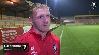 Boston United 01 Salford City  Carl Piergianni postmatch interview [upl. by Cynde]