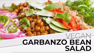 Vegan Garbanzo Bean Salad  HyVee Seasons [upl. by Onairam353]