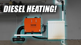 Diesel Heater Installation in Garage  PERFORMANCE TESTED [upl. by Aras42]