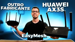 CHEGOU O HUAWEI AX3S ROTEADOR PARA PROVEDORES EasyMesh é REAL [upl. by Wiseman]