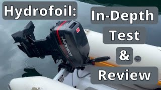 Outboard Hydrofoil BEFORE amp AFTER Test  InDepth Review [upl. by Nilrev]