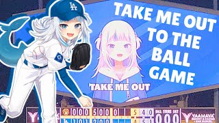 Gawr Gura  Take Me Out To The Ball Game  HololiveDodgers [upl. by Zanahs]