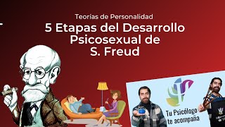 5 Etapas del desarrollo psicosexual de Freud Teoría de personalidad de Sigmund Freud [upl. by Pool]