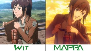 Wit Studio VS MAPPA  Attack on Titan 4 Season [upl. by Aniraad]