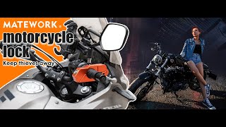 Motorcycle Lock Anti Theft Heavy Duty [upl. by Meredith231]