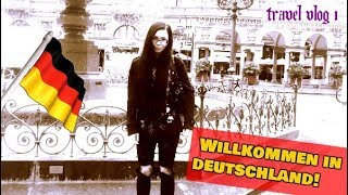 WILLKOMMEN IN DEUTSCHLAND  Getting to Germany  Travel Vlog 1  ReeRee Phillips [upl. by Cerellia769]