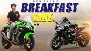 Breakfast Superbike Ride Zx10r  Zx10rr  Sandeep Nadimpalli  Telugu [upl. by Amati343]