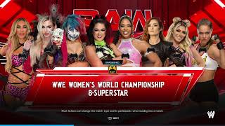 WWE Fatal 8 Way Womens World Championship Match [upl. by Nnaihs361]