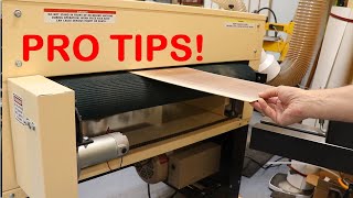 Drum Sander Tips Woodmaster [upl. by Cung587]