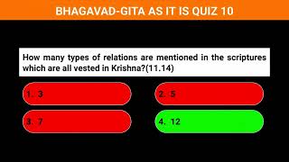 BHAGAVAD GITA AS IT IS QUIZ 10 [upl. by Brainard]