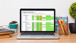 How to create the perfect STUDY PLAN using Excel  Step by step plan to A grades  LPC [upl. by Starobin]