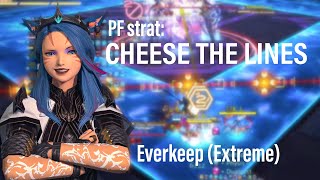 Cheese strat in Everkeep Extreme Dawntrail PF  FFXIV [upl. by Nairrod]