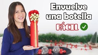 Cómo Envolver una Botella de Vino para Regalo ✅ [upl. by Emilie]