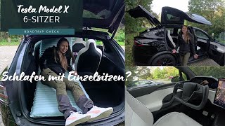 Model X Campen im Tesla Schlafen im 6Sitzer möglich Vanlife amp Roadtrip Check Teil 1 [upl. by Humfrid]