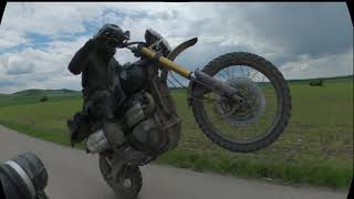 Triumph Scrambler XE  Two Ducati Desert Sled  offroad 2021 [upl. by Elleuqar]