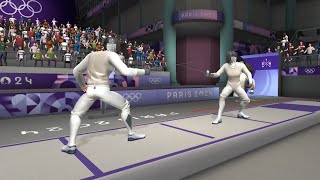 Olympics™ Go Paris 2024  Fencing gameplay [upl. by Hamian]