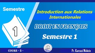 Introduction aux Relations Internationales  La souveraineté de lEtat Droit Francais  S1 [upl. by Aikram]