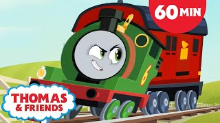 Thomas and Percy make a Dash  Thomas amp Friends All Engines Go  60 Minutes of Kids Cartoon [upl. by Kaycee]