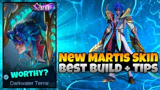 New martis skin  mlbb martis best build  full gameplay and Tips and Tutorials [upl. by Esyli270]