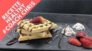 Recette healthy gaufre et sa crème chantilly [upl. by Shel]