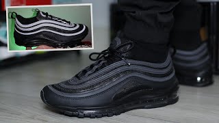 A TRUE GOAT Nike Air Max 97 quotTRIPLE BLACKquot On Feet Review [upl. by Inez703]