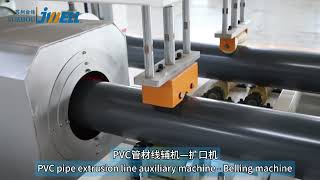 PVC pipe extrusion line auxiliary machineBelling machine jwell manufacturing [upl. by Anilef]