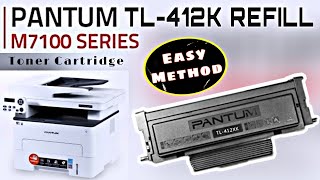 How to Refill PANTUM TL412 Tonercartridge  PANTUM P3302  P7102PRINTER Refill  Pantum pantum [upl. by Adnalram29]