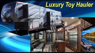 Road Warrior Luxury Toy Hauler 5th Wheel RV Review Model RW425  MHSRVcom [upl. by Naahsar]