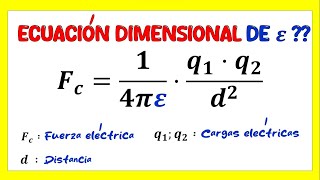 Ecuaciones dimensionales EJERCICIO explicado SUPER FÁCIL [upl. by Cirde]